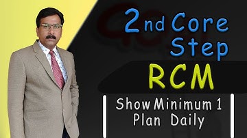 2nd Core Step in RCM | Show Minimum 1 Plan Daily📜