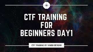 CTF For Beginners Day 1 - ITC LiveStream