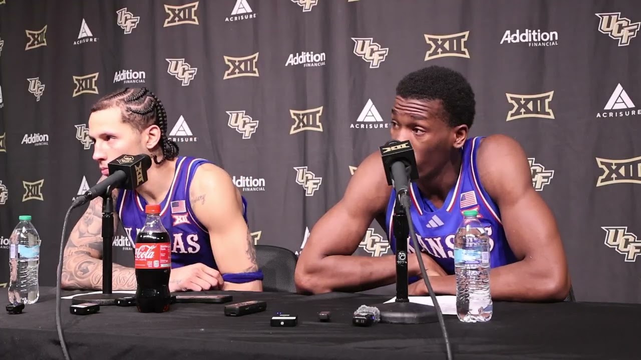UCF 81, Канзас 75 - Пресс-конференция Тре Уайта и Мелвина Каунсила-младшего из KU 🏀