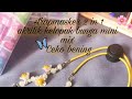 tutorial membuat strap masker kelopak bunga kecil 2in1