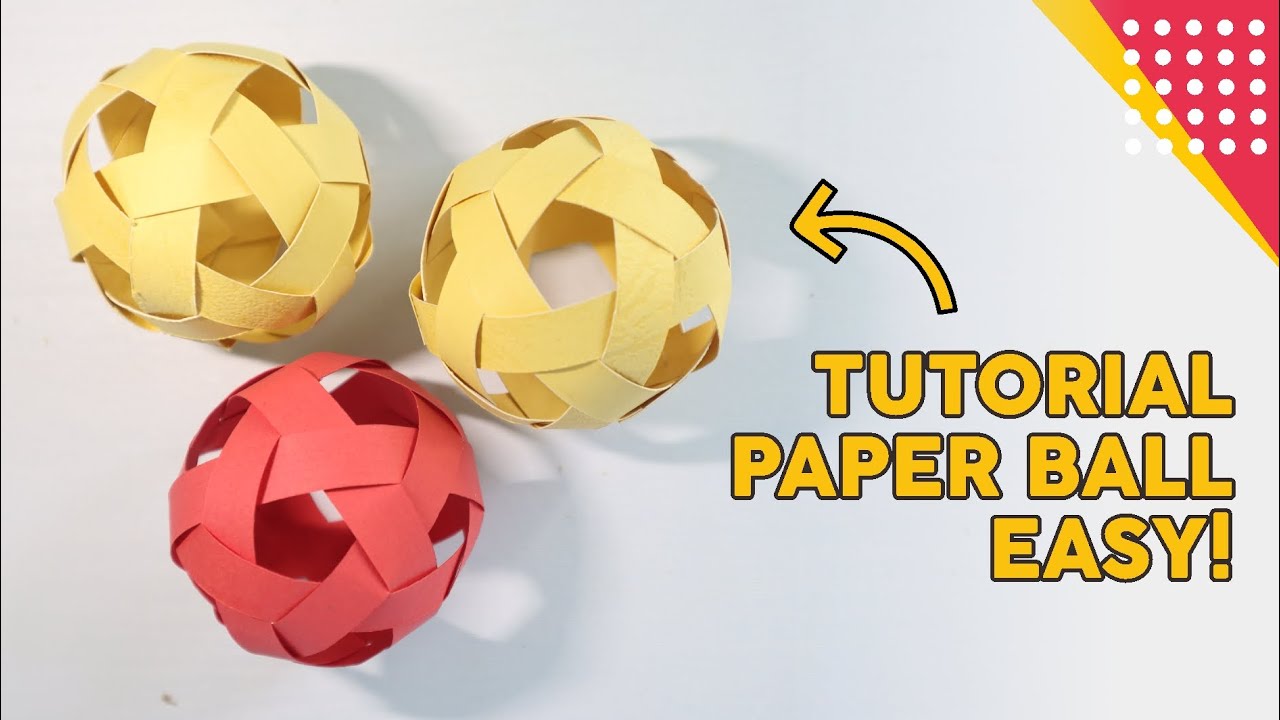 Paper Ball Cara Membuat Bola Dari Kertas Mirip Bola Sepak Takraw Bisa Untuk Hiasan Dll Youtube Kertas Origami Hiasan