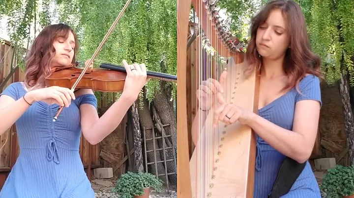 Sally Gardens-- Harp and Viola (played on Triplett...