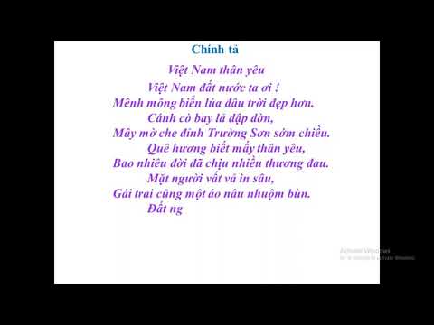 Tuần 1-Khối 5- Chính tả - Việt Nam thân yêu