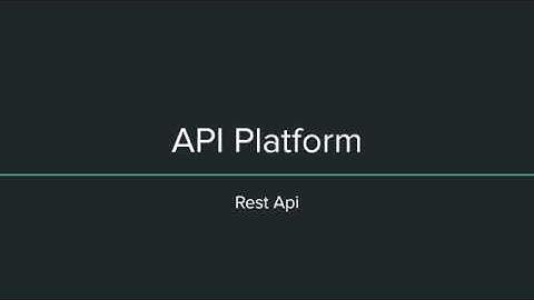 Api Platform - Symfony 5