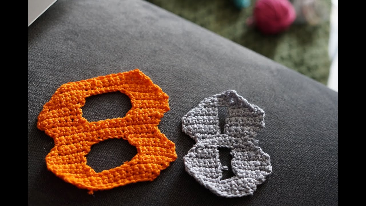 How to Crochet number 8 - YouTube