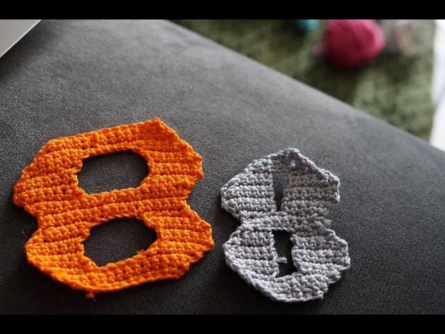 How to Crochet number 8 - YouTube