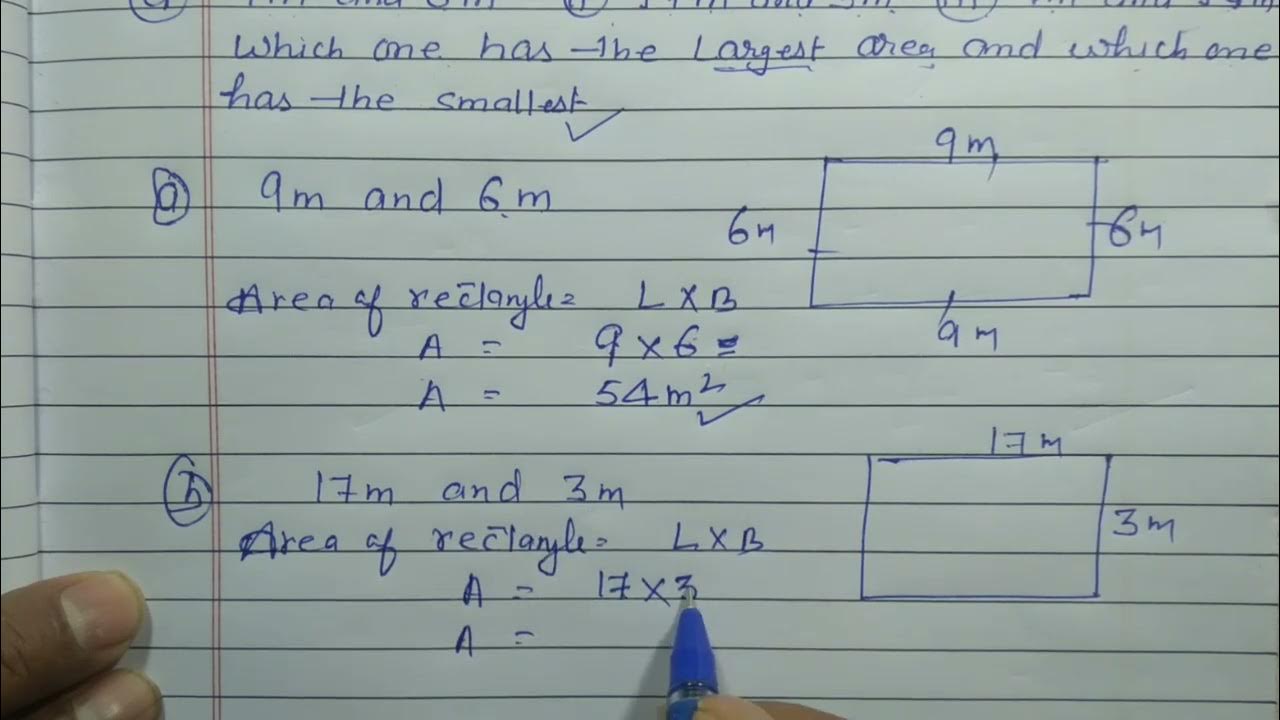 Class 6 exercise 10 3 q 3 the length and breadth of three
