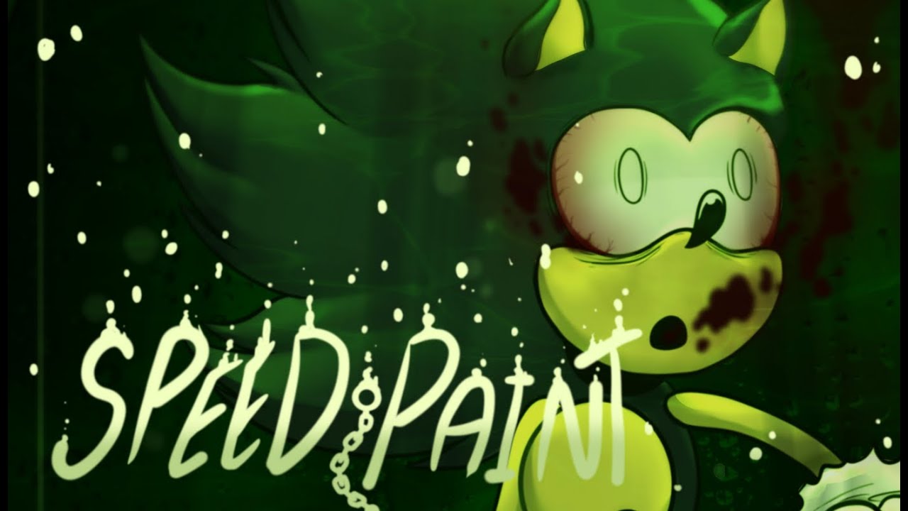 [BLOOD] 💧💀SINK💀🌿 // SPEEDPAINT - (Sonic - FNF)