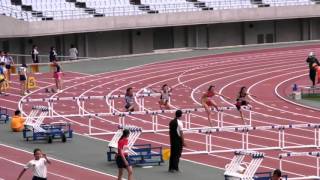 20160503　大阪市陸上競技フェスタ　女子共通　100mH　T決勝　2組　SNHRYUK