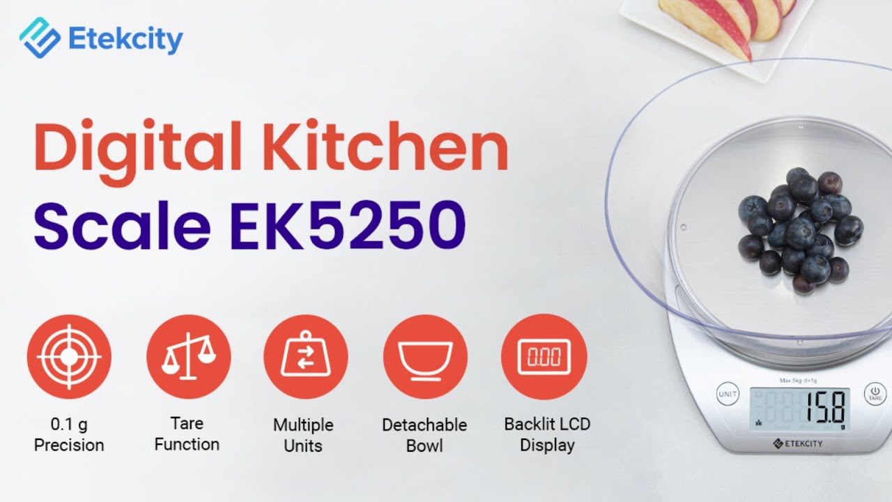 Etekcity EK5250 Digital Kitchen Scale