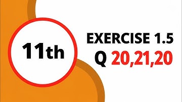 11th Math New Book 2025 || Unit 1 || Exercise 1.5 || Question Number 20,21,22  || PECTAA