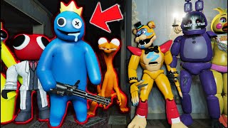 All Animatronics VS ALL RAINBOW FRIENDS ARMY! (GTA 5 FNAF Mods)