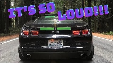 2010 Camaro V6 Straight Piped! Long Tube Headers And Muffler Delete! Cold Start Revs Flybys In Car!