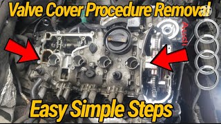 How to Remove Valve Cover! Audi Volkswagen 2.0L Engine