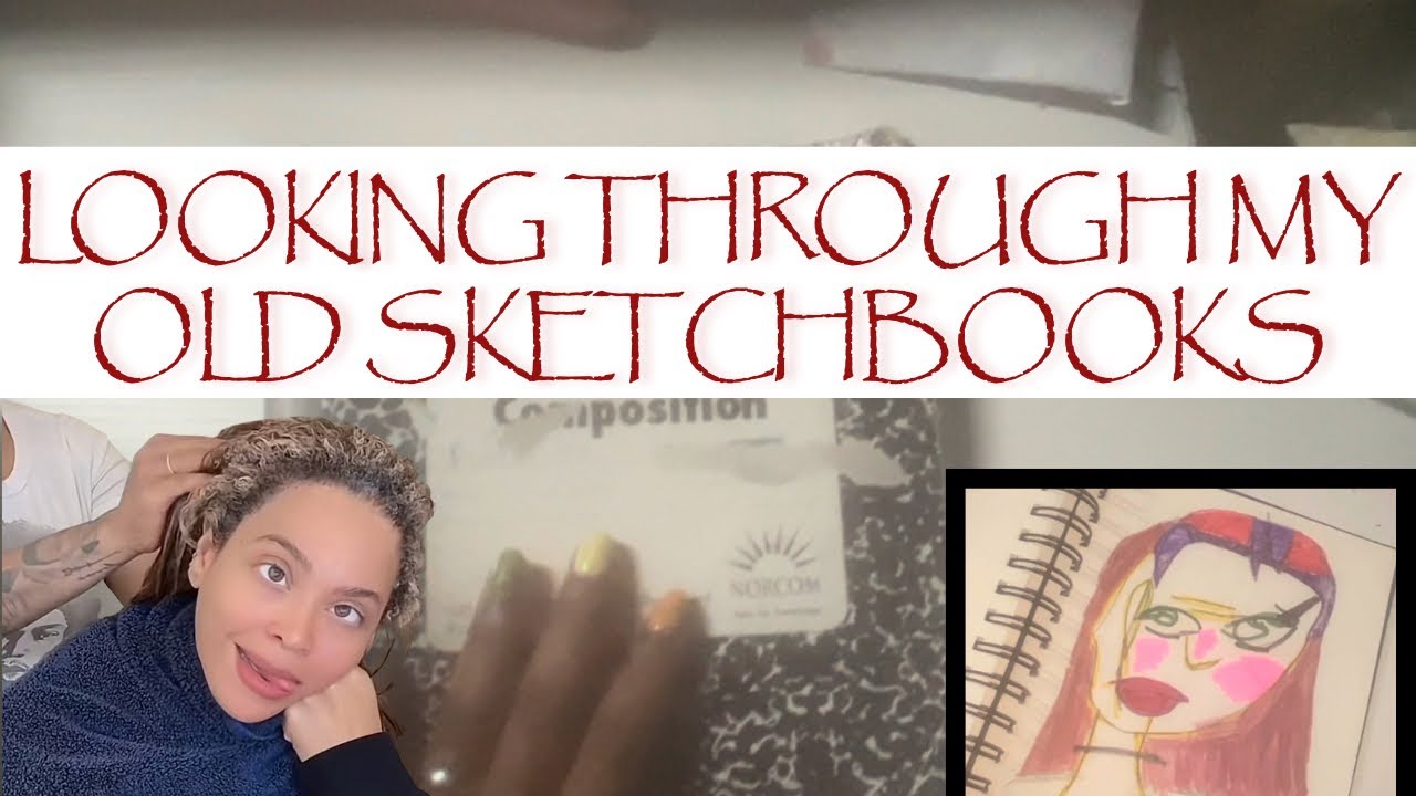 TOUR OF MY OLD SKETCHBOOKS (pt. 1) - YouTube