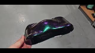 Pintura Camale&oacute;n Galaxy VERDE-AZUL-VIOLETA video