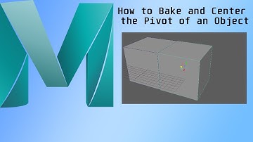 Maya Tutorial How to Bake and Center the Pivot of an Object