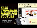 Free thumbnail maker for youtube  how to create thumbnails on youtube