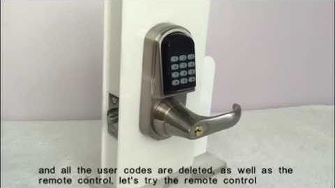 ASTC PW8015 keypad door lcok Code user setting and Remote controller user setting instruction