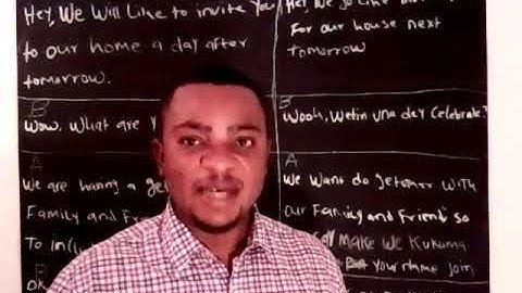 Lesson  #11. Easy ways to invite a friend in pidgin English