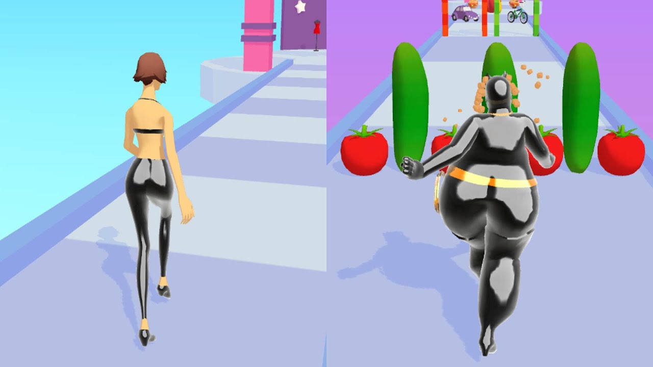 Body race 👸🥒🍔 All Levels Gameplay Trailer Android, ios New Game