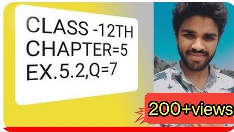 ✍️Class 12 Ex 5.2 Q7 Math |  Differentiability  | Q7 Ex 5.2 Calss 12 Math | Ex 5.2 Q7 Class 12 Math