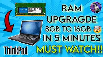 RAM UPGRADE IN LENOVO THINKPAD T430 | 8GB RAM TO 16GB RAM 🤯