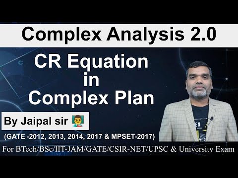 Complex Function : CR Equation in Complex Plan - YouTube