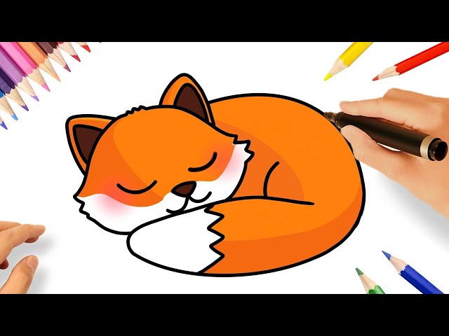 COMO DESENHAR UMA RAPOSA FOFA FÁCIL 🦊 