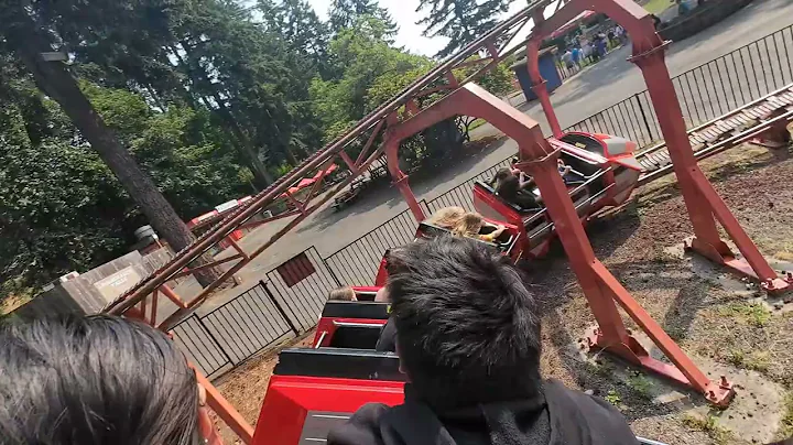 Ride Kiddie Coaster in WildWaves Theme and Water Park in Federal Way Washington State USA 🇺🇸