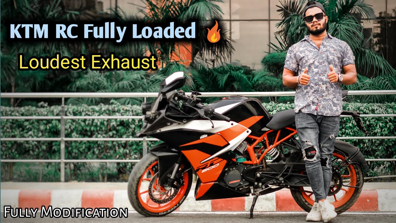 KTM RC 200 Fully Loaded Full Modified Loud Exhaust Pros & Cons