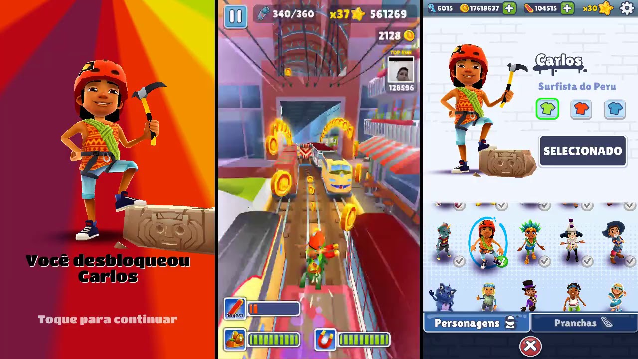 Subway Surfs - Subway Surfers é um jogo móvel de uma corrida  interminável[1] co-desenvolvido pela Kiloo, uma empresa privada com sede  na Dinamarca e pela Sybo Games. Lançado em 2012, o tema