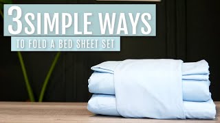 3 Simple Ways to Fold a Bed Sheet Set | Judi the Organizer