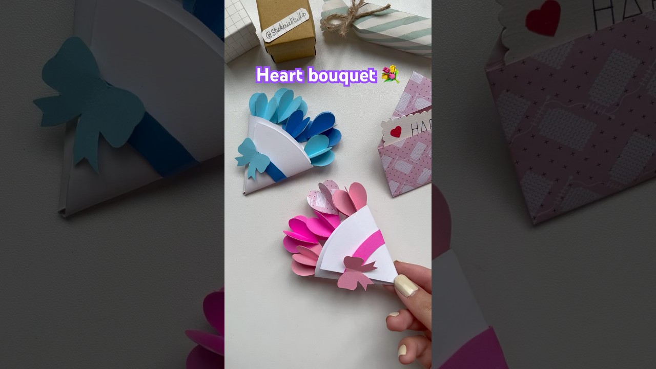 DIY heart bouquet 💐 