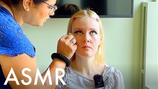 ASMR My first time having my makeup done with Graphic Eyeliner (Unintentional ASMR real person ASMR)