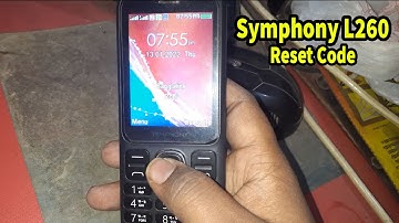 Symphony L260 Reset Code | How To Factory Reset Symphony Keypad Phone L260 Reset | Factory Reset