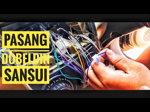 Cara instalasi dobeldin atau head unit sansui plus subwofer sendiri dirumah DI JAMIN PASTI BISA