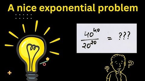 a nice exponential problem #exponential