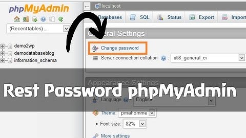 How to reset the phpMyAdmin Password