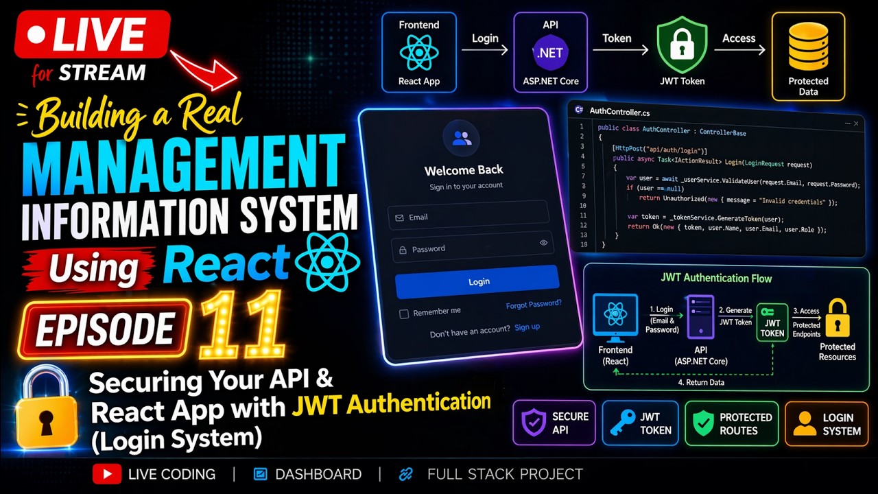 DAY 11 LIVE: Building a Real Management Information System (React + PHP ...