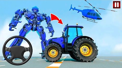Tractor Robot Transform Car War : Moto Robot Games - Android gameplay