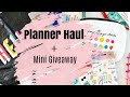 Last Planner Haul | *CLOSED*Mini Giveaway! 8/13-8/20
