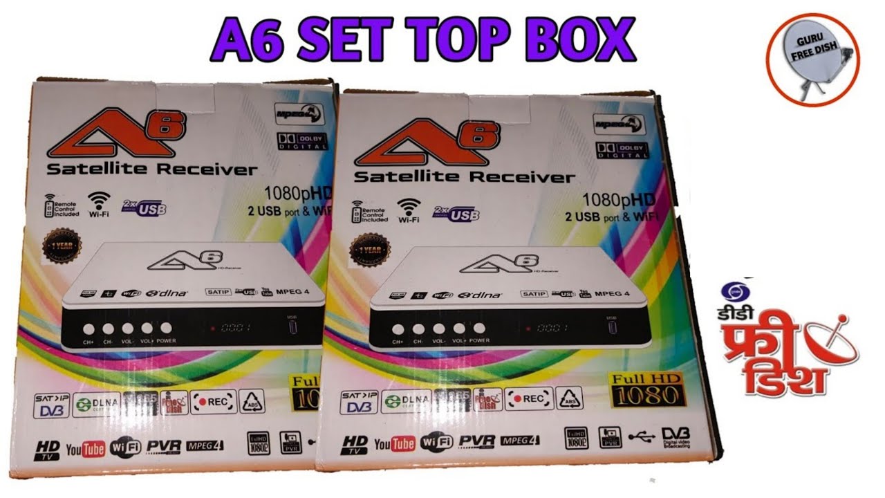 A6 Set top box hd new version 2022