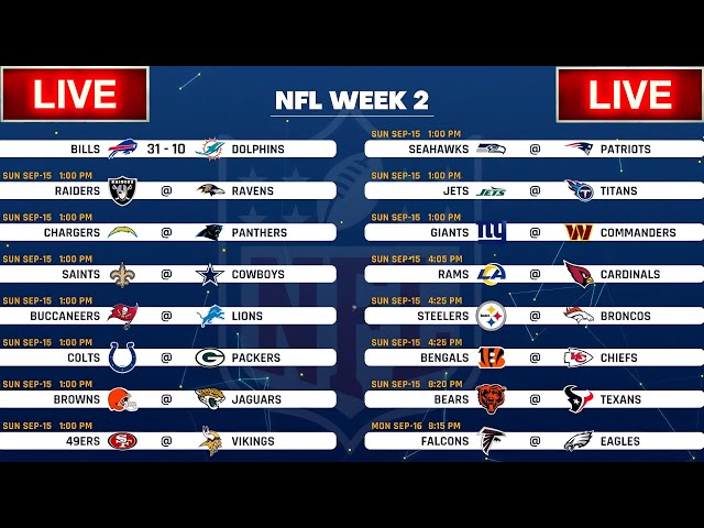 Nfl Week 2 Results