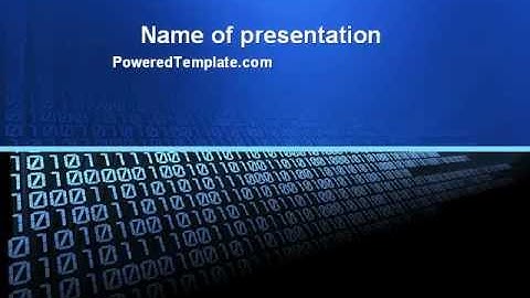 Computer PowerPoint Template by PoweredTemplate.com