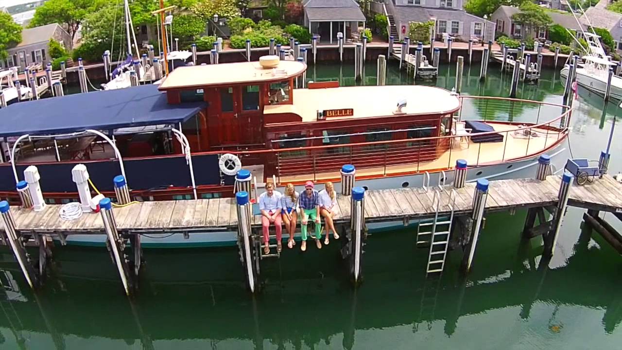Kiel James Patrick hanging on Nantucket