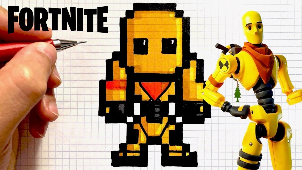 Pixel Art Fortnite Skin Wolverine Como Dibujar Dummy Skin Fortnite Pixel Art Youtube