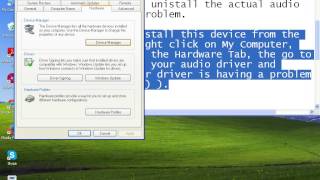 No Sound in your pc solved for Windows xp