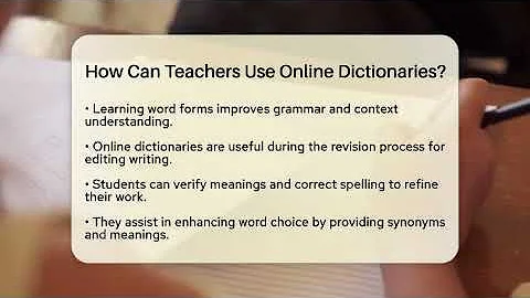 How Can Teachers Use Online Dictionaries? - The Language Library