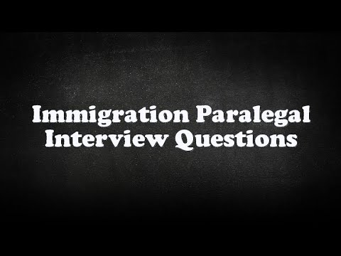 paralegal interviews